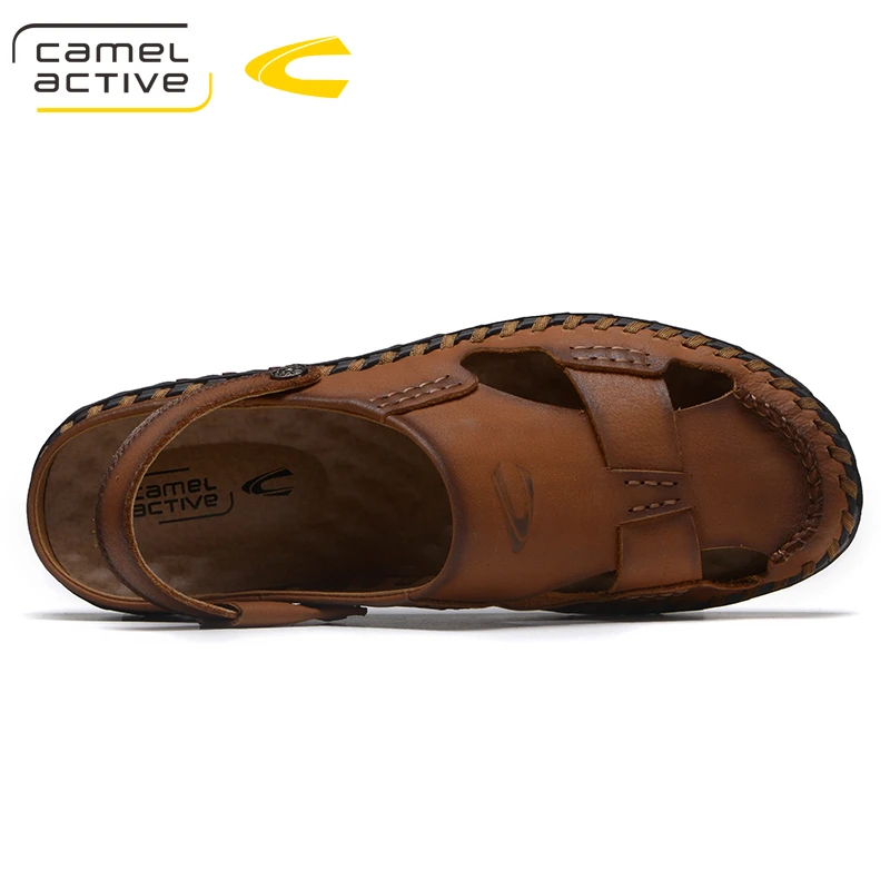 Мужские пляжные сандалии Camel Active из натуральной кожи мягкие летние повседневные