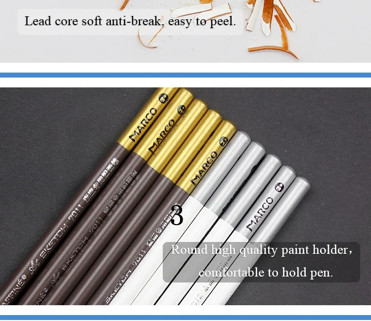 Марко Раффин 7011 художественная кисть для эскиза карандаши Caryon Pastel Pour as Prismacolor Prime мягкий сердечник цветной карандаш Sienna