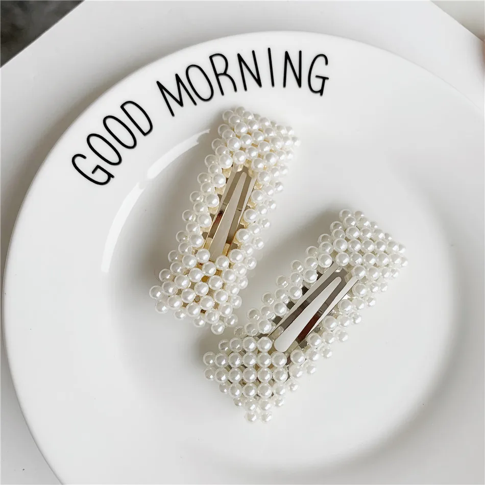 Мода 1 шт. Для женщин девочек элегантные жемчужные заколки для волос милые