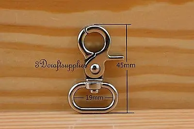 Зажимы-карабины зажимы Вертлюг Серебряный карабин 19 мм 8 шт. CF89 | Багаж и сумки