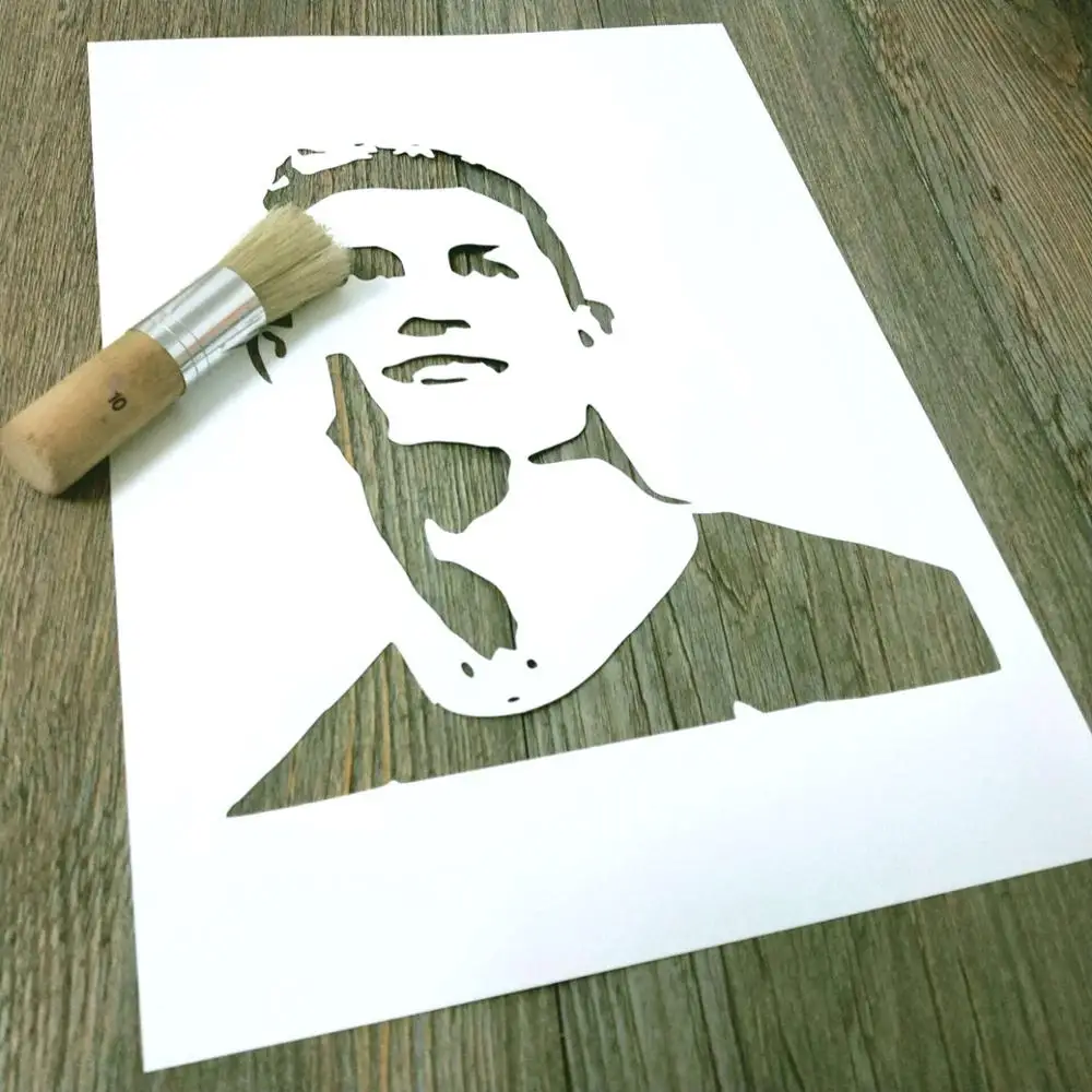 1 шт. А4 трафарет Криштиану Роналду для живописи тканевой футболки ремесла шаблон