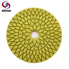 Набор насадок для полировки, 4 шт.лот, 4 шага, супер мрамор, 4 дюйма, Алмазные полировальные колодки для гранита, влажная, гибкая, полировальная Подушка WPD06