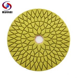 Набор насадок для полировки, 4 шт.лот, 4 шага, супер мрамор, 4 дюйма, Алмазные полировальные колодки для гранита, влажная, гибкая, полировальная Подушка WPD06