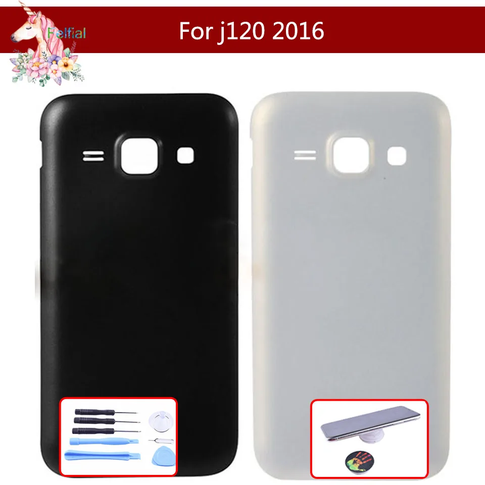 

For Samsung Galaxy J1 2016 J120 J120F J120M J120H J120FN Housing Battery Cover Door Rear Chassis Back Case Housing Replacement