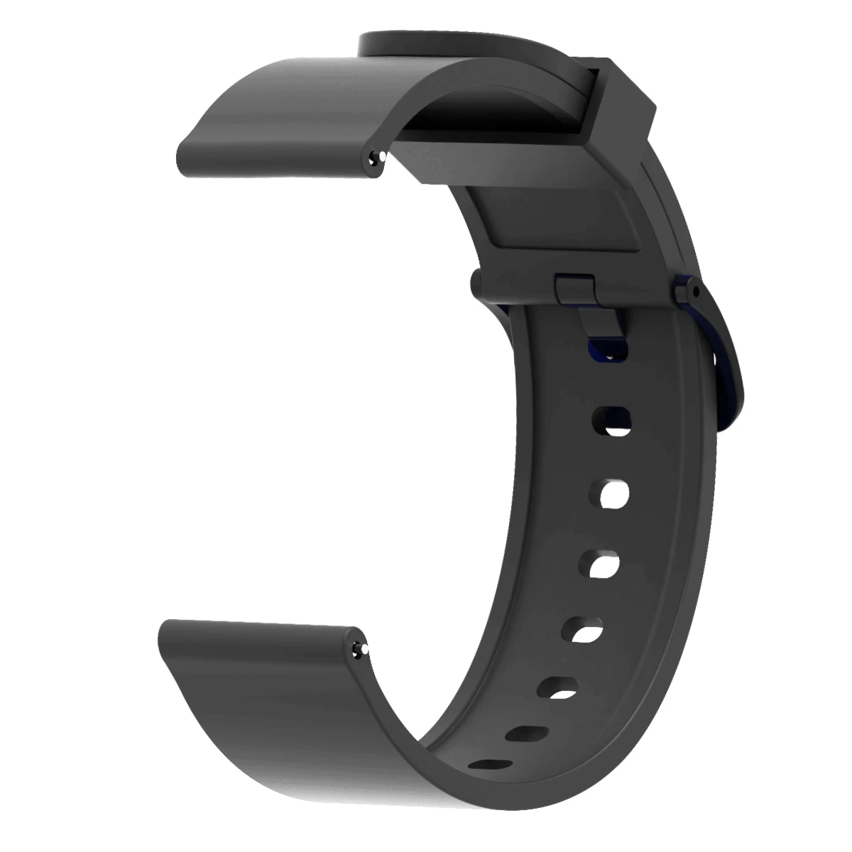 Модный силиконовый ремешок для часов для Xiaomi Huami Amazfit Bip BIT PACE Lite, Молодежный сменный спортивный браслет 20 мм, ремешок на запястье - Цвет ремешка: Черный