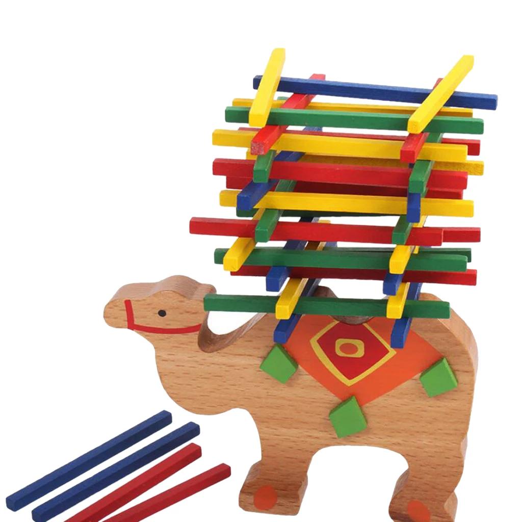 Деревянная образовательная игра верблюжьего цвета с балансировкой Детский