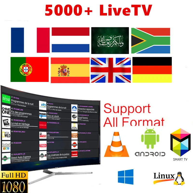 X96 мини 2GB16GB IP ТВ-бокс IPTV подписка Европа 5000 каналов французский арабский Швеция Норвегия Великобритания Канада Android tv Box