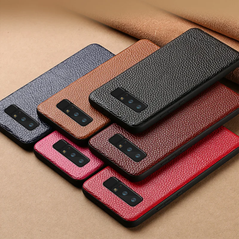 Wangcangli брендовый чехол для телефона, имитирующий зерно личи, полностью заключающий в себе для Samsung Note 8, полностью ручная обработка на заказ.