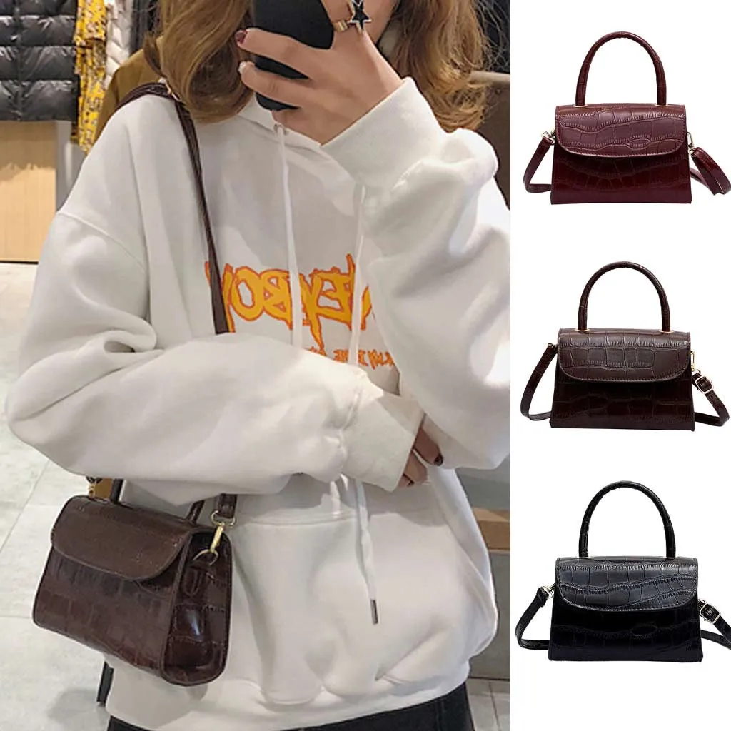 

Woman Bag Fashion Simple Solid Color Shoulder Messenger Hasp Phone sac main femme bags for women 2019 ladies hand bags