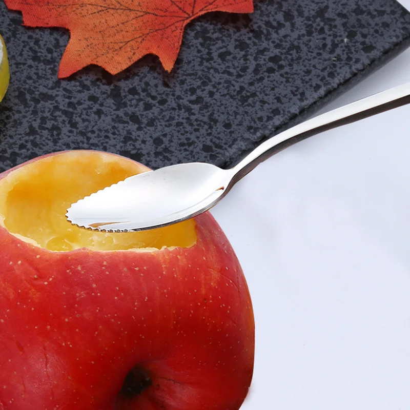 Роскошные 304 Нержавеющая сталь мини ложка набор мороженое фрукты десертная Чай