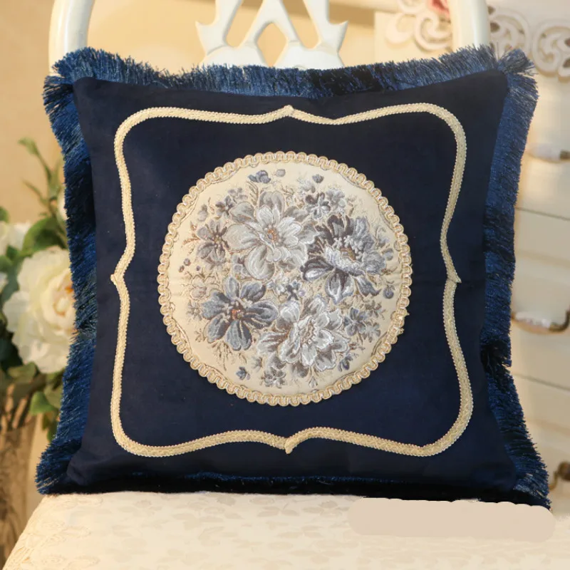 Женская наволочка в европейском стиле с золотой вышивкой домашняя декоративная
