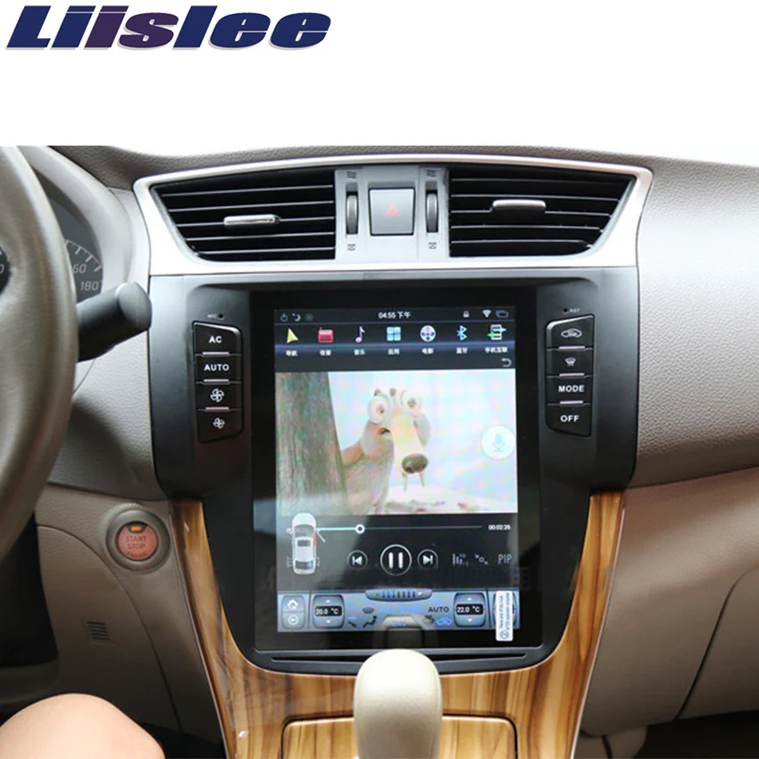Liislee 2 din Android для Nissan Sylphy 2012~ большой экран Автомобильный мультимедийный плеер GPS навигация Видео Радио Carplay