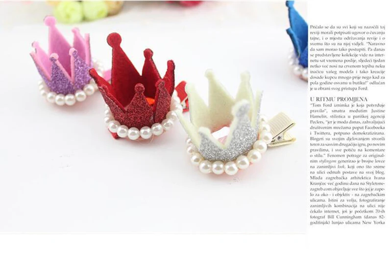 JINSE Новый princess crown заколки Женские аксессуары для волос смолы блестящий кристалл