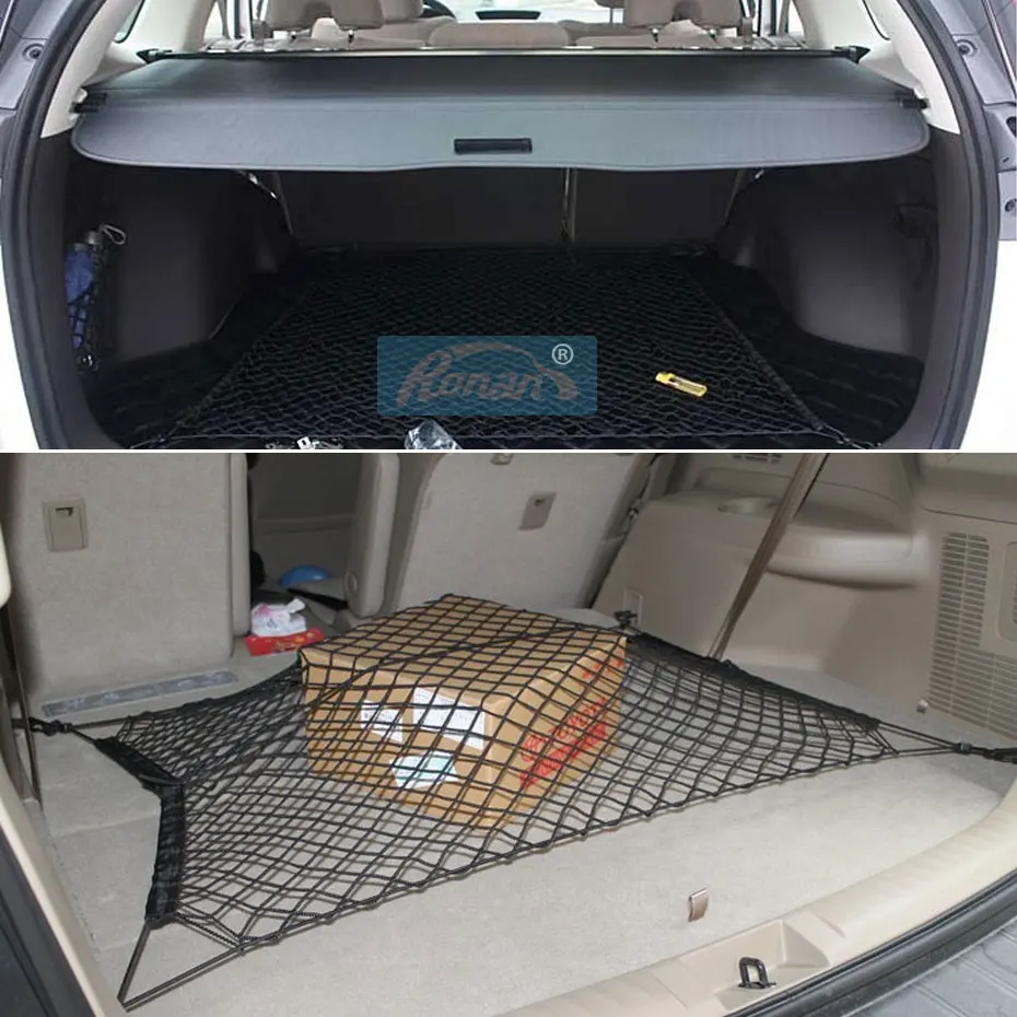 Universal Car Trunk Luggage Cargo Package/Storage/Organization 70 x 70cm Nylon Elastic Mesh Net With 4 Plastic Hooks | Автомобили и