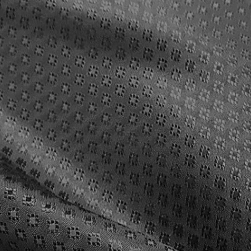 Красивый черный цветок в горошек жаккард полиэстер подкладка ткань 48х140 см