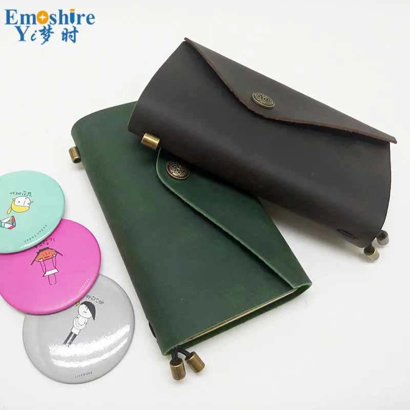 Кожаный блокнот в стиле ретро канцелярские принадлежности оригинальная книга