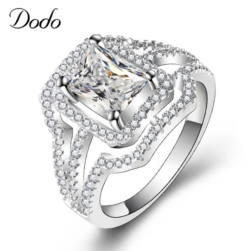 Роскошное преувеличенное женское кольцо большие кольца с кубическим цирконием