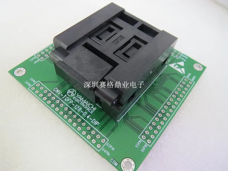 Оригинальное тестовое сиденье YAMAICHI IC QFP128/DIP программатор LQFP128 гнездо адаптера |