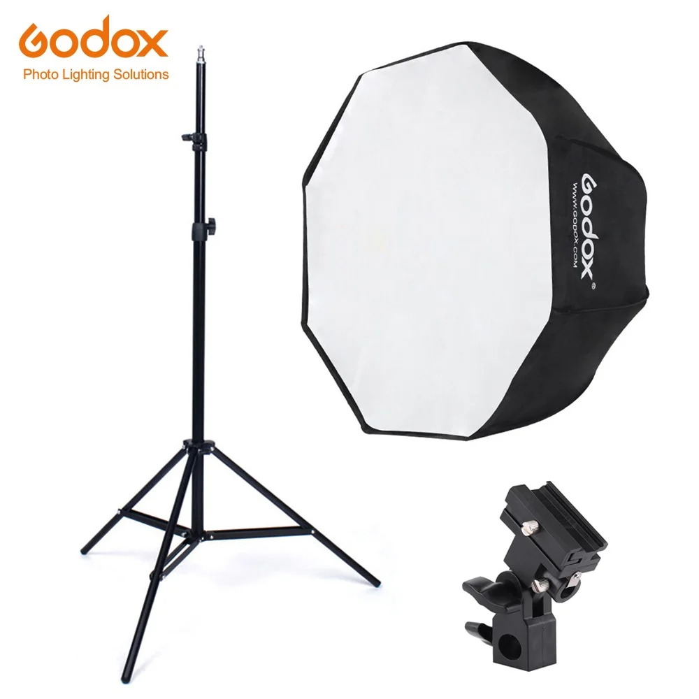 Godox 95 см восьмиугольник зонтик софтбокс свет стенд Горячий башмак кронштейн