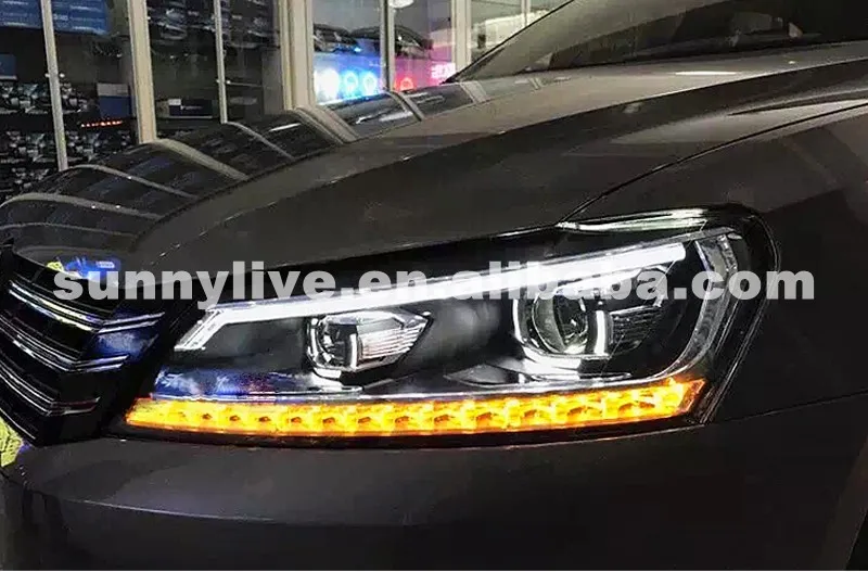 Для VW Passat V6 B7 светодиодная полоса передняя фара 2011-2015 год LD | Автомобили и