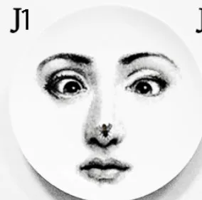 1 " /8" Fornasetti настенный таблички домашний бар задний план книги по искусству Nouveau украшения Фарфор блюда иллюстрации украшения Craft - Цвет: 1