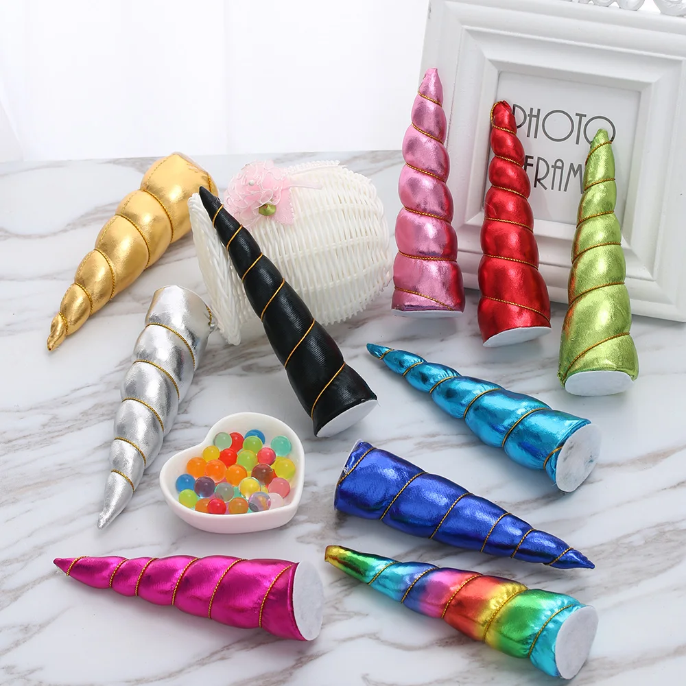 Модная повязка на голову "Единорог" Дети Блестящий Единорог рога DIY Hairband Дети Единорог нарядная лента для волос милые девушки аксессуары для волос