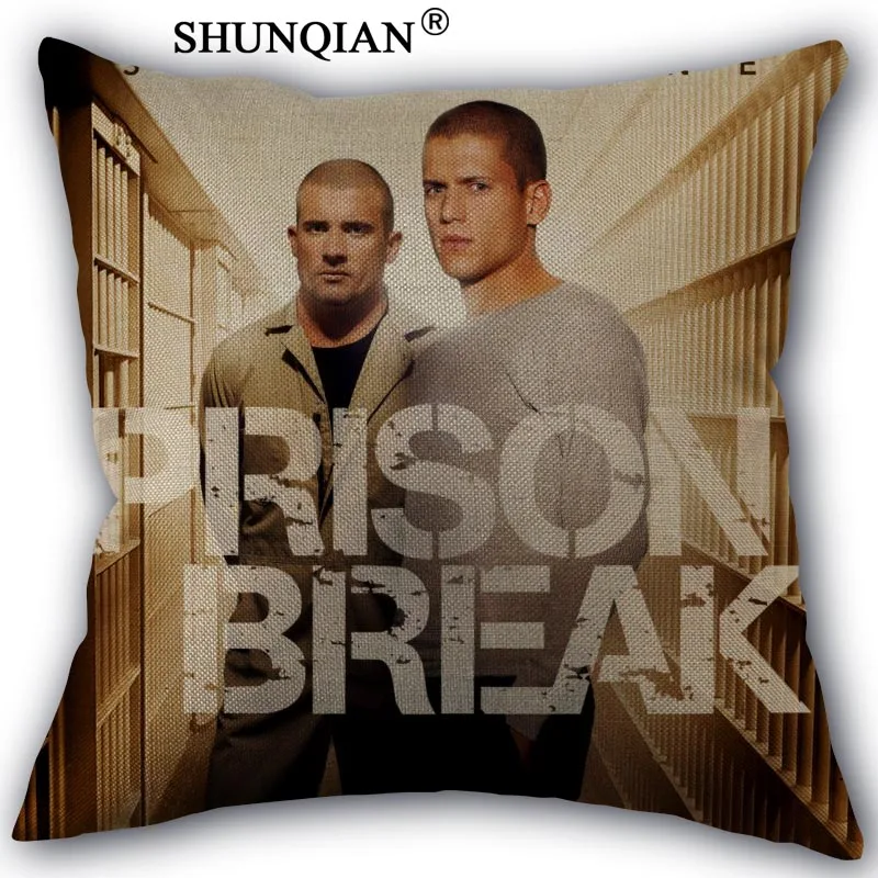 Побег из тюрьмы льняная подушка хлопка с эффектом памяти подушки принтом