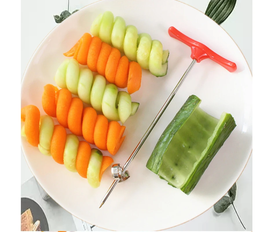 Струменти Rullo A Spirale Affettatrice Manuale Ravanello Patata di Verdure A Spirale Cutter Accessori Per la Cucina Frutta Strum