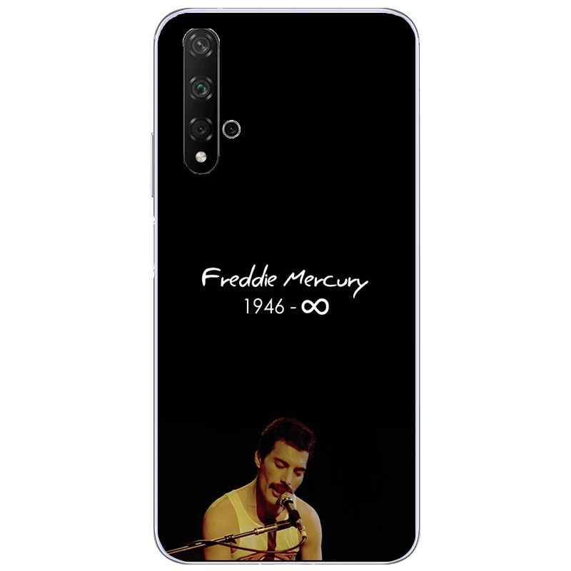 Силиконовый чехол Freddie Mercury Queen для Huawei Honor Play 9X 7X 9i 10i 20i 20 Lite Nova 5i 5T 5 7i 7 SE Pro с принтом