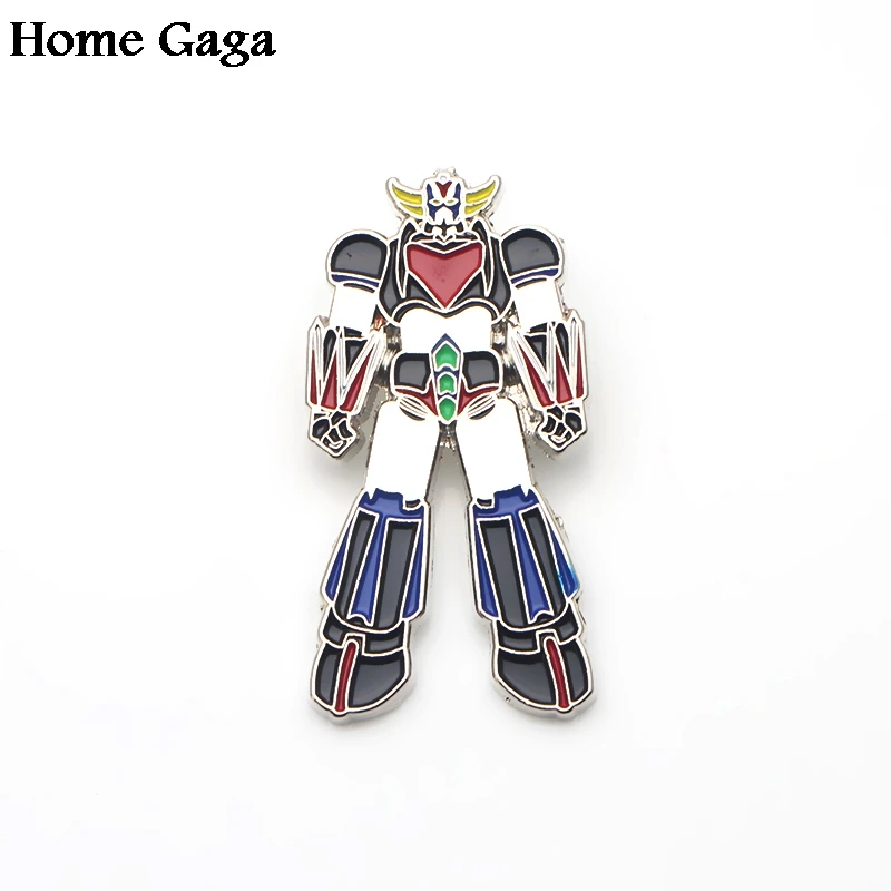 Homegaga UFO Robot Grendizer металлическая цинковая эмалированная заколка медаль para рюкзак