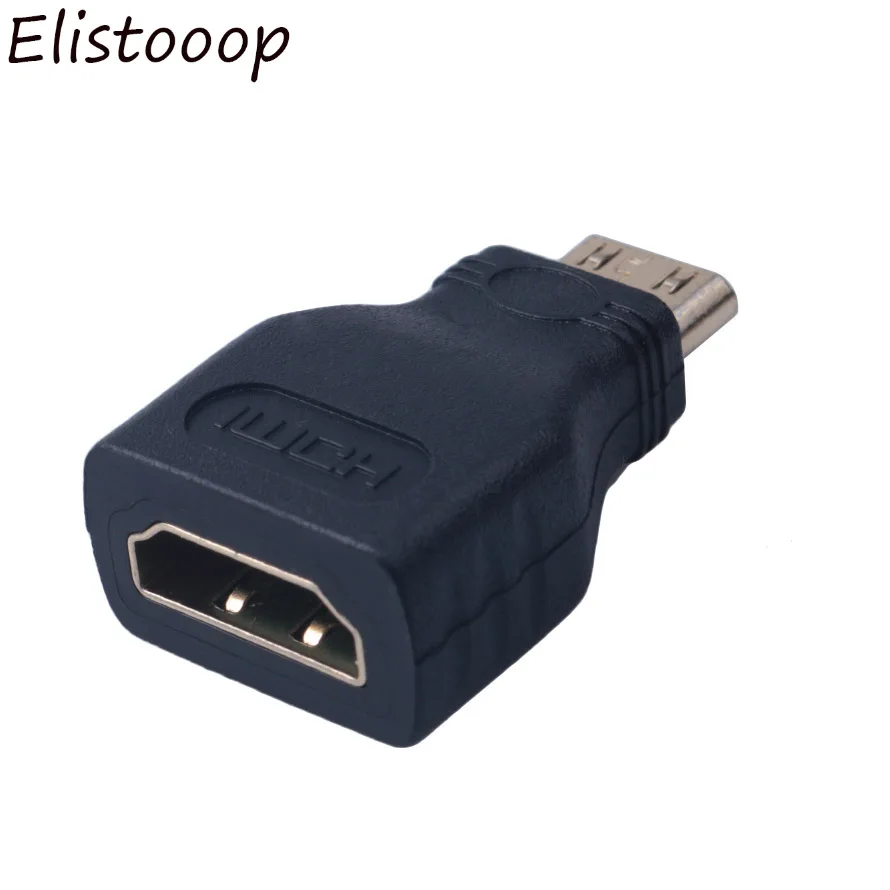 Elitooop 2018 Высокое качество позолоченный мини HDMI штекер Женский адаптер для HDTV
