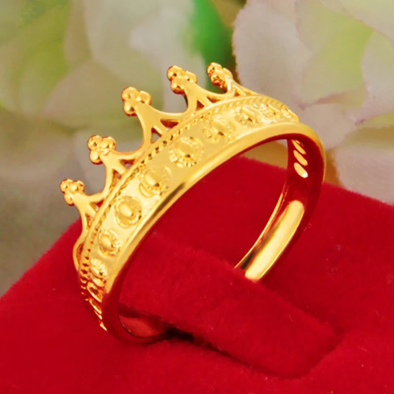 2020 матовое Латунное покрытие 24K золотое ювелирное изделие Дамская розовая Корона