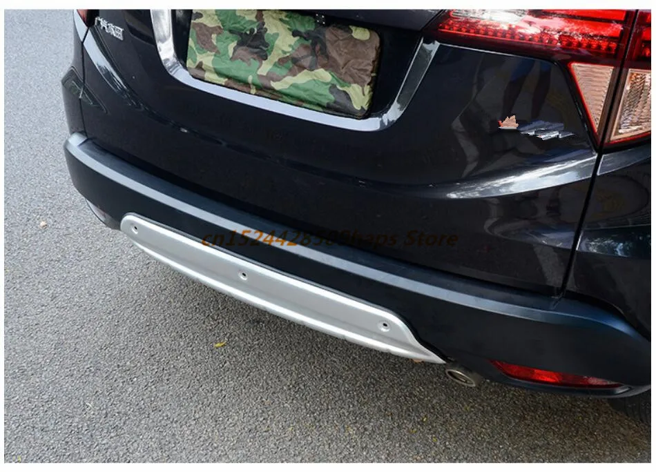 Для Honda vezel Honda HRV Высокое качество пластик ABS Хром Передний+ задний бампер накладка автомобиля-аксессуары для укладки