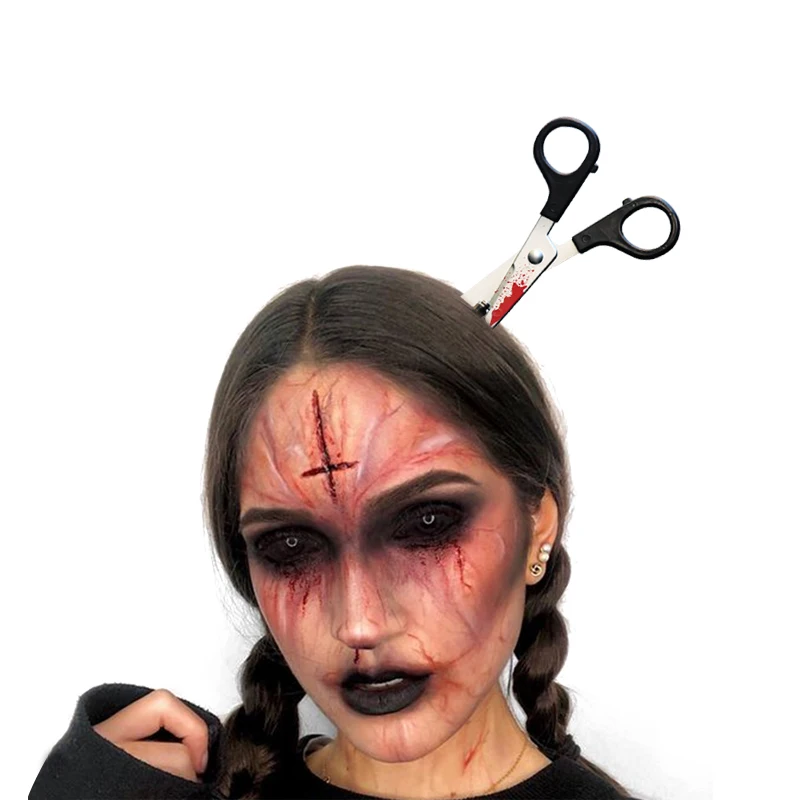1pcs Horror Bloody Knife Headband Halloween Cosplay Prank Hairband Halloween Party Decoration Costume Fancy Dress Party Props