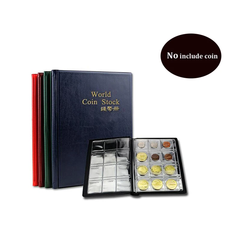 New Useful 120pcs Holder Storage Money Penny Pockets Book for Coin Album collection home decoration accessories|book collection|book coinsbook book |