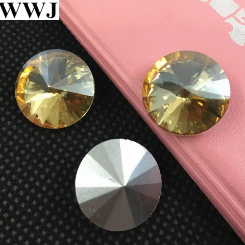 Камень стеклянный для изготовления ювелирных изделий 6/8/10/12/14/16/18 мм | Украшения и