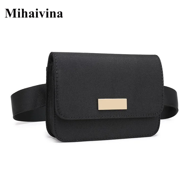 

Mihaivina Oxford Waist Bag For Women Casual Functional Fanny Pack Money Phone Belt Bags Unisex Pouch Bum Hip Bag Men Snack Pack