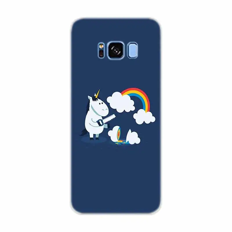 as the picture 15 Единорог Радуга мой маленький пони силиконовый чехол для телефона samsung Galaxy S6 S7 Edge S8 S9 S10 S11 Plus E Note 8 9 10 pro - Цвет: as the picture 15