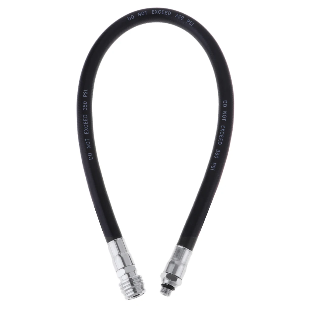75cm Гибкий плетеный шланг для подводного плавания черный Регулятор низкого давления для ныряльщика Осьминог 1-й этап осьминог - Цвет: 75cm