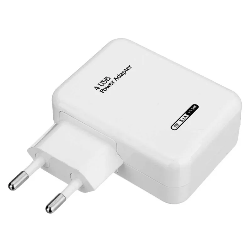 ЕС США 4 порта USB концентратор зарядное устройство адаптер Смарт путешествия