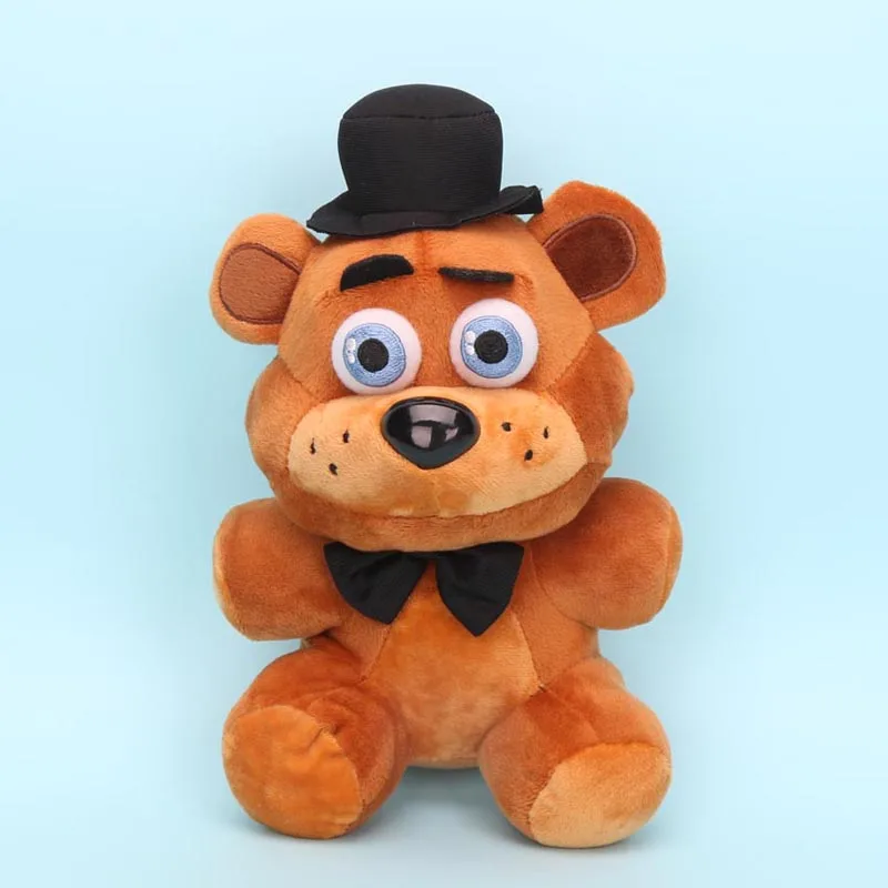 25cm freddy 25 см игровой FNAF Five Nights at Freddy's Sister Location Red Foxy Mangle Golden Shadow медведь Фредди Бонни и Чика плюшевые игрушки куклы - Цвет: 25cm freddy