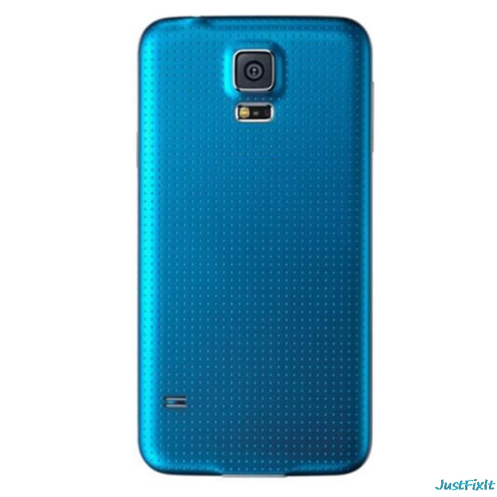 Для SAMSUNG Galaxy S5 G900F G900A G900P S5 MINI G800 G800F задняя крышка батарейного отсека задняя стеклянная крышка Корпус чехол Замена батарейного отсека - Цвет: Sky Blue