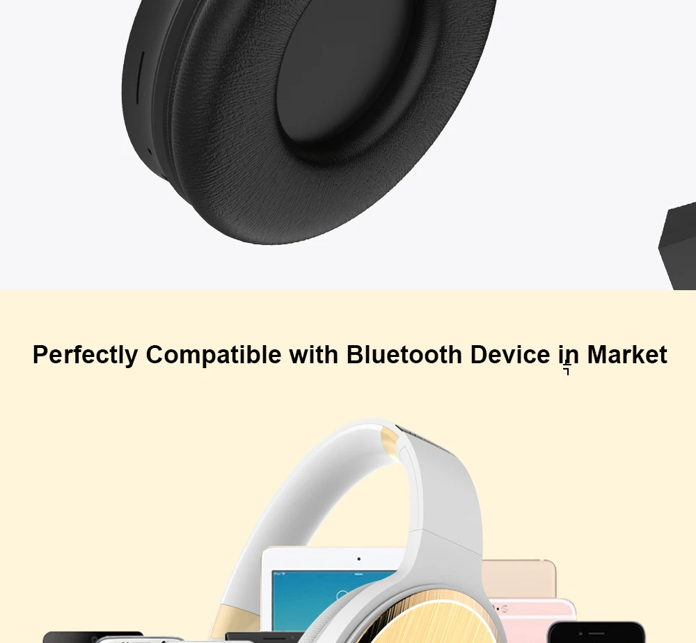 Беспроводные Bluetooth наушники Hi-Fi стерео бас складные спортивные музыкальные проводные наушники с микрофоном TF слот наушники для телефона ПК