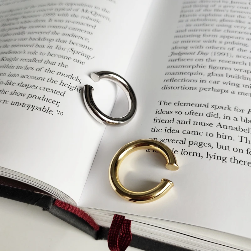 1 шт. Новые простые большие толстые круглые женские серьги из стерлингового