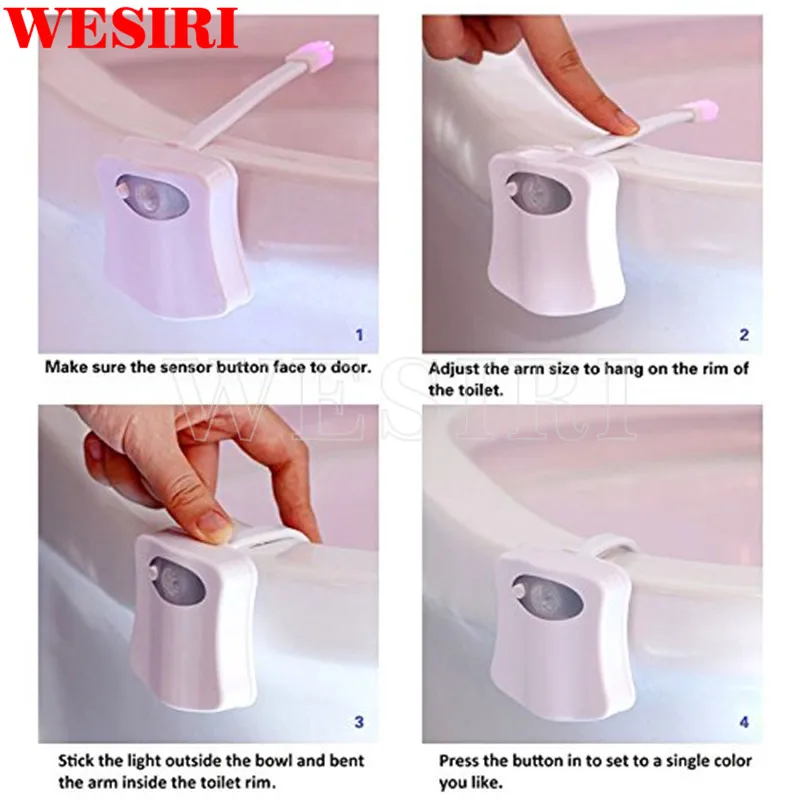 Светодиодный светильник для туалета с датчиком движения автоматическая лампа