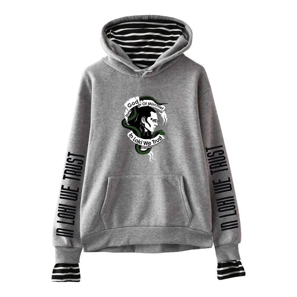 Свитшот LOKI с имитацией двух предметов свитшот принтом Топ чулок Локи том