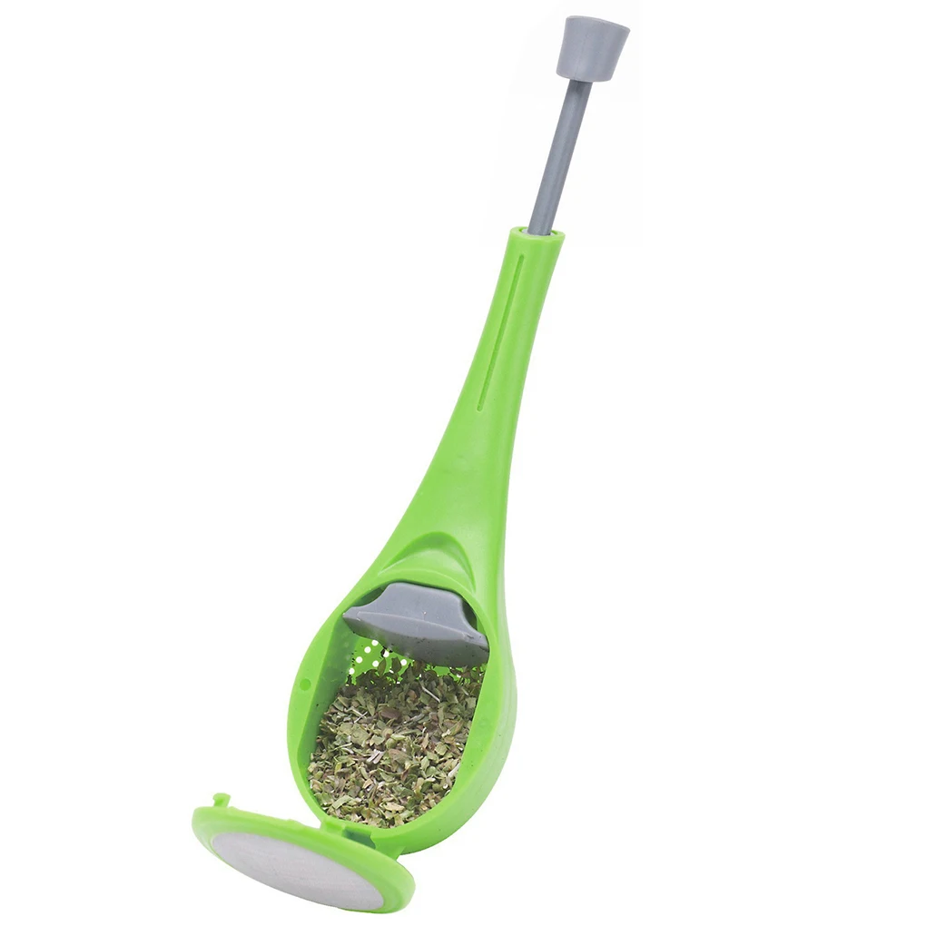 1 Tea Infuser Tea Strainer Built-in Plunger Tea Filter Healthy Intense Reusable Gadget Press Plastic Tea Bag Tea maker Infuser - Цвет: 1