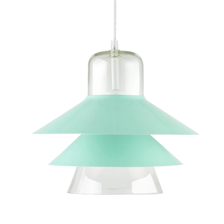 Modern Color Led Glass Pendant Lights Lamps Bedroom Bedside Living Room Cafe Office Lighting Decor Hanging Light Fixtures | Лампы и