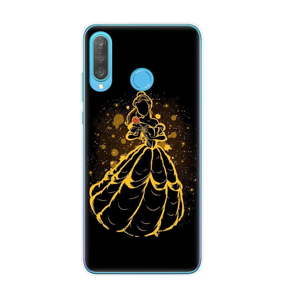 Милый чехол Белоснежка Алиса Русалочка Ститч Бэмби для huawei P30 P20 Lite P10 P9 P8 Lite Мягкий ТПУ чехол для телефона