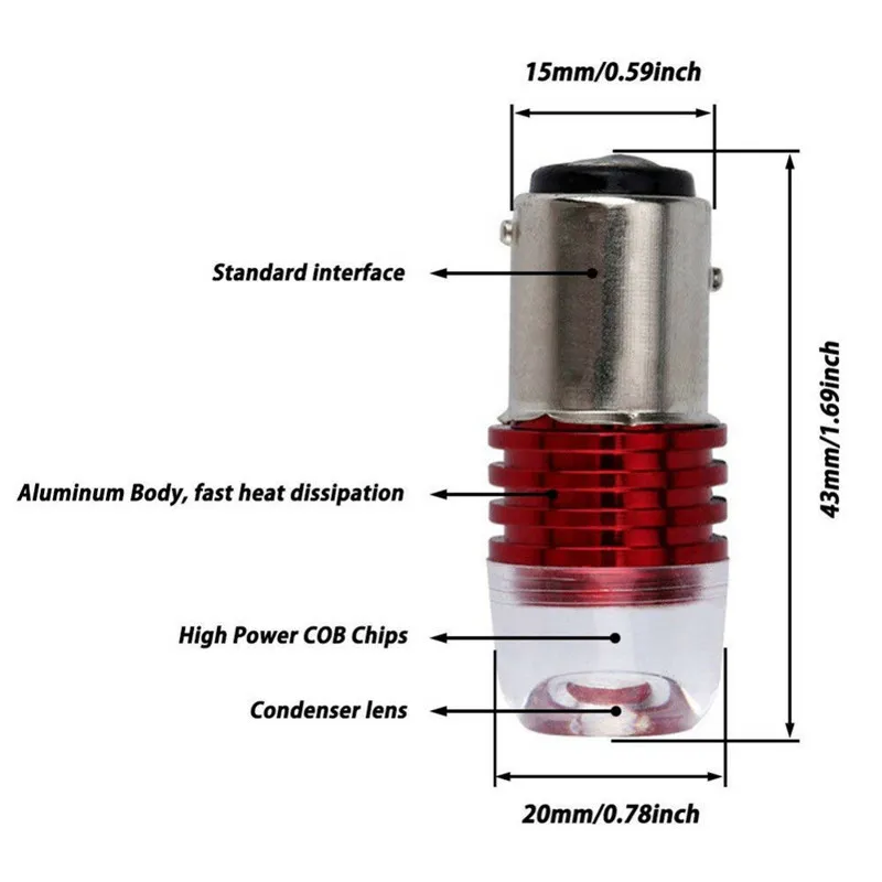 2 шт. Helpflash стробоскопический режим поворота светильник мигающий светодиодный